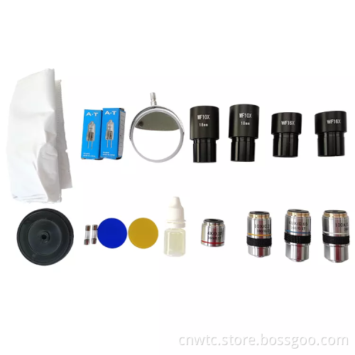 CE ISO Certified Laboratory Microscope: 40-1600X Magnification, Biological Specimen Analysis - Model 107BN